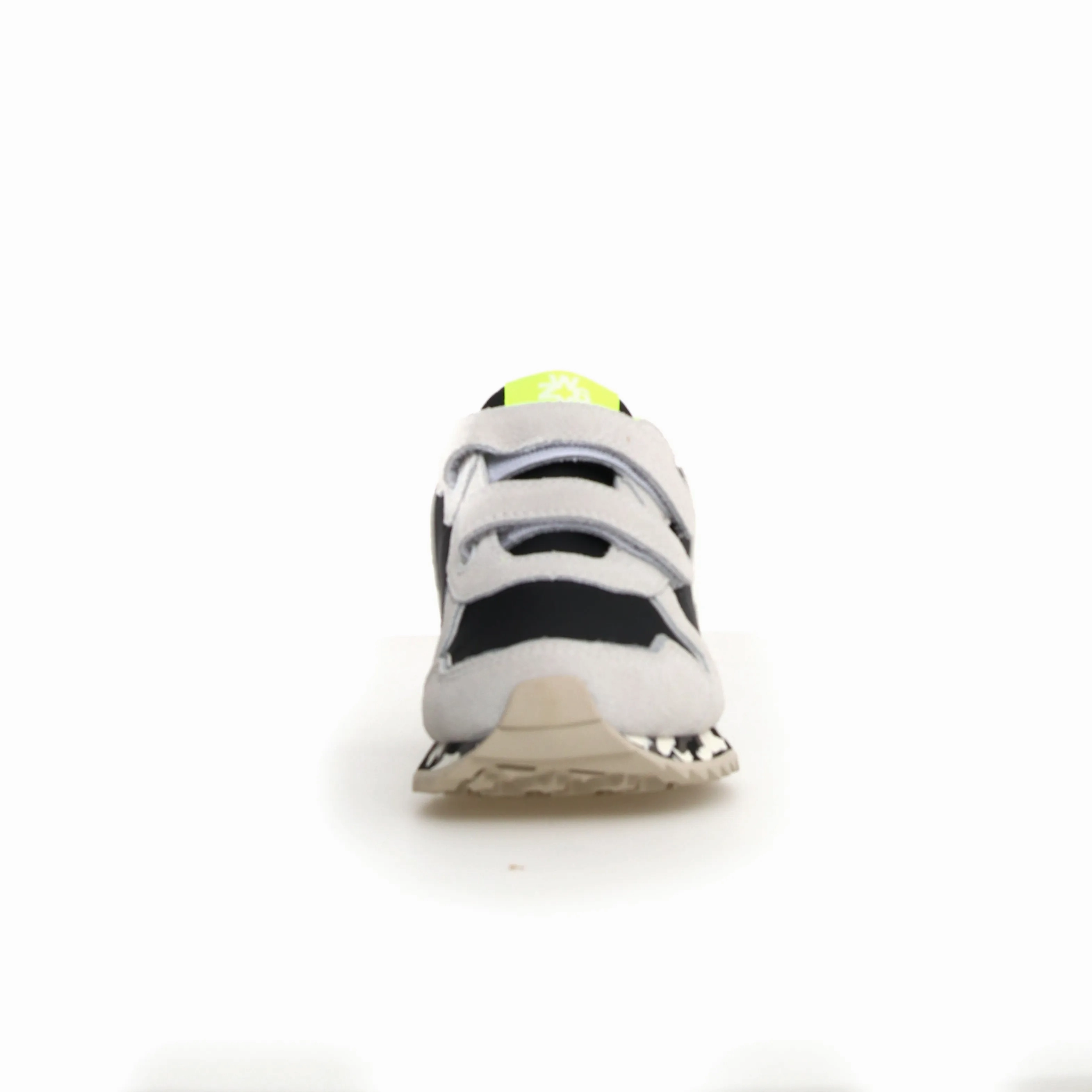 W6YZ Boy's And Girl's Jet Vl-J Casual Shoes - White / Black Gold High Top Sneakers